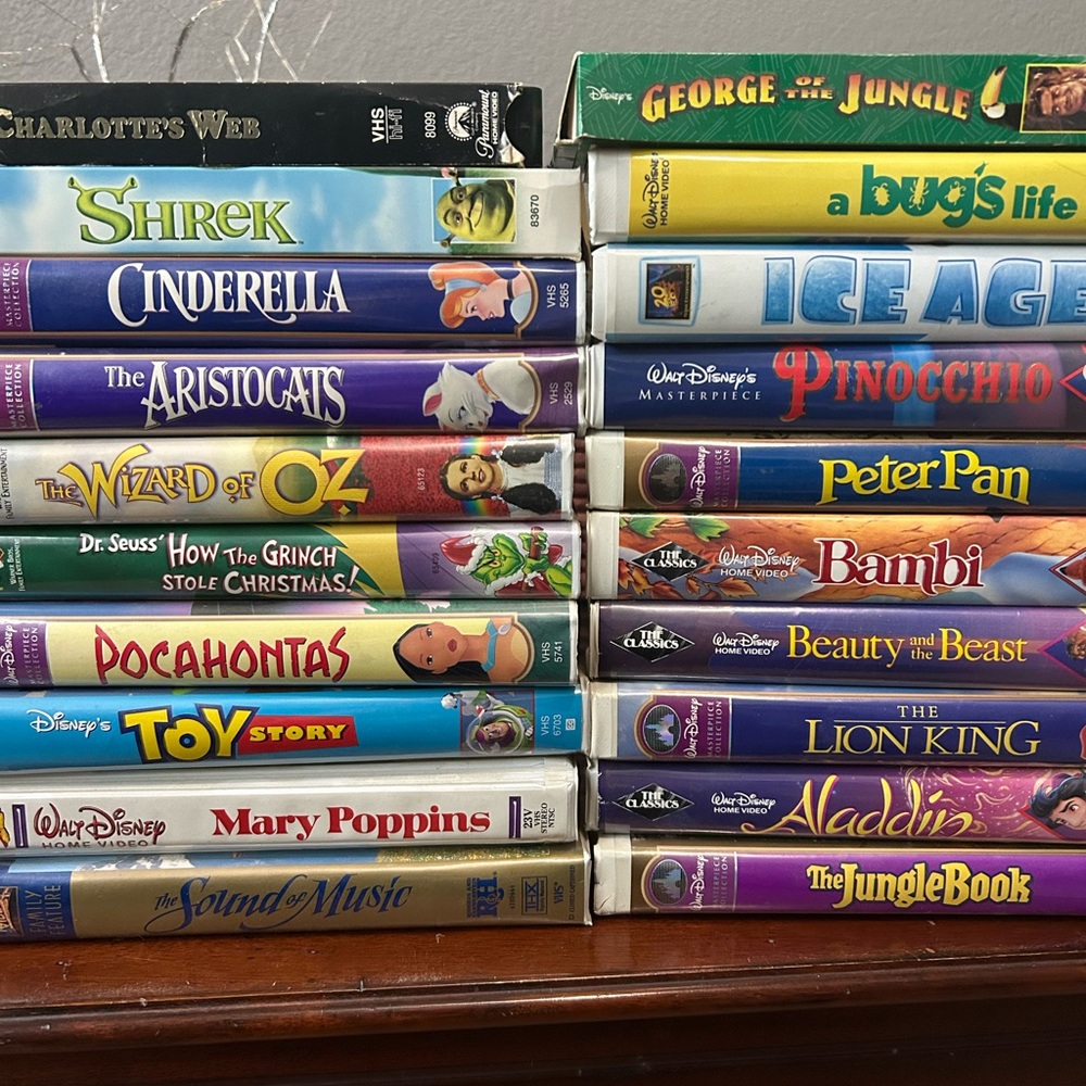 Disney and Classic VHS Movie Collection